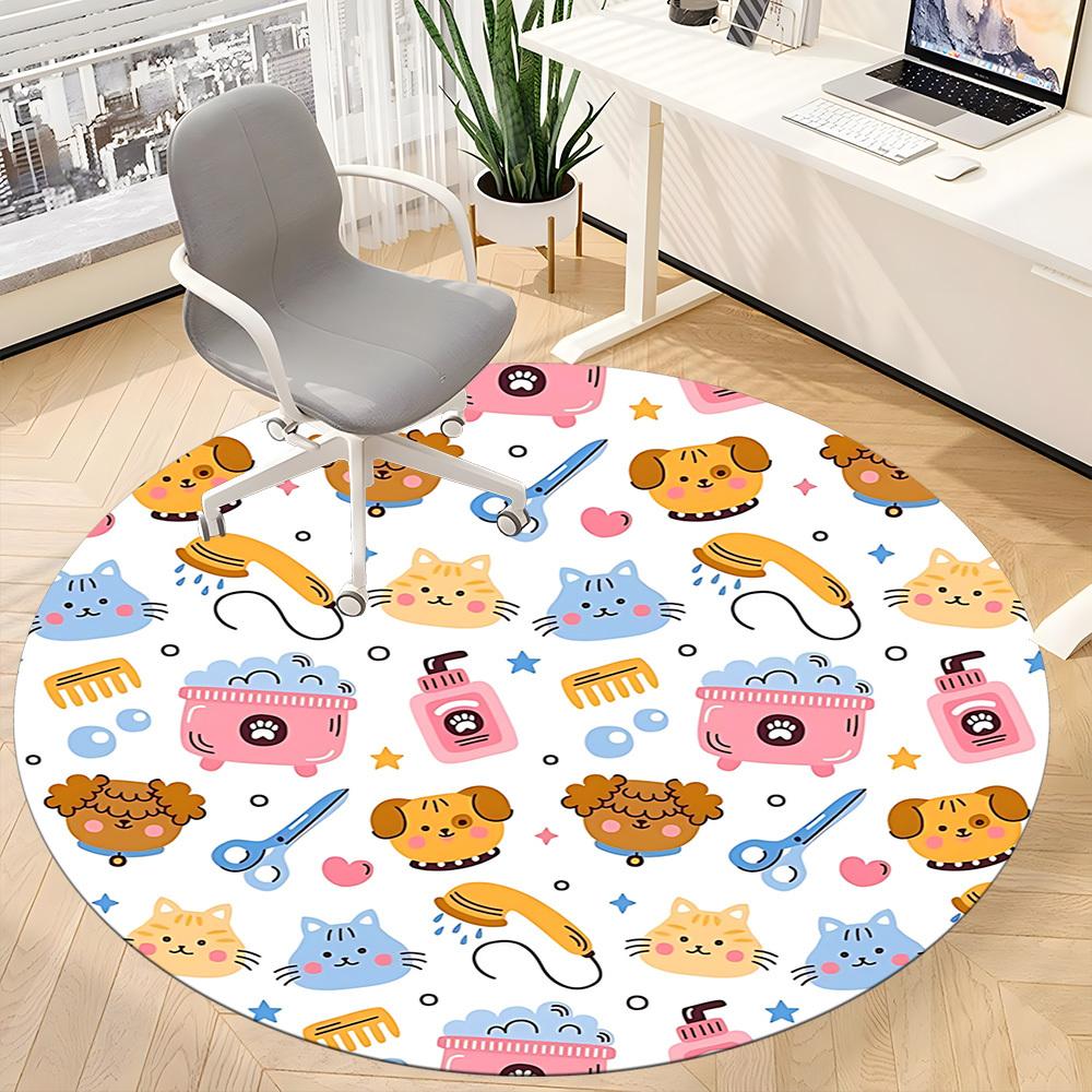 1pc Pet Grooming Chair Carpet for Office, Non-slip, Soft and Durable Office Rug for Decoration, Perfect for Office yy251229190