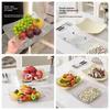 Transparent Square Fruit Plates Living Room Nut Snack Fruit Tray Party Table Candy Food Storage Tray Fruit Plate Bone Disc