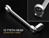 Allsome 6-32mm Flexible Pivoting Head Ratchet Combination Spanner Wrench Garage Metric Tool