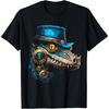 Crocodile Face Animal Art Graphic Motif Crocodile T-Shirt(1)