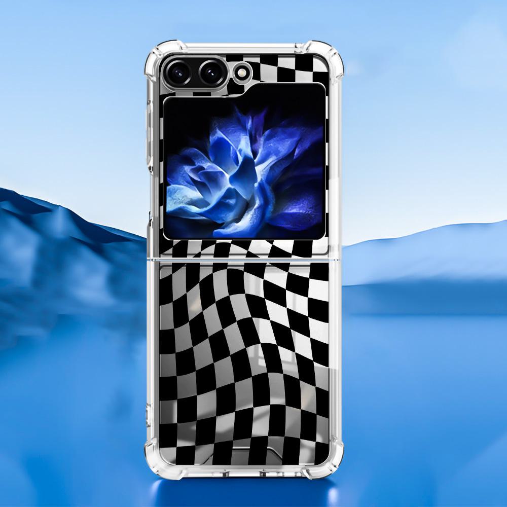 Samsung Galaxy Z Flip 5 Butterfly Lace 2-in-1 Phone Case with TPU+PC Material