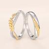 Huitan Stylish Graceful Wedding Rings for Couples Chic Fashion Finger  for Women/Men Exquisite Engagement Accessories