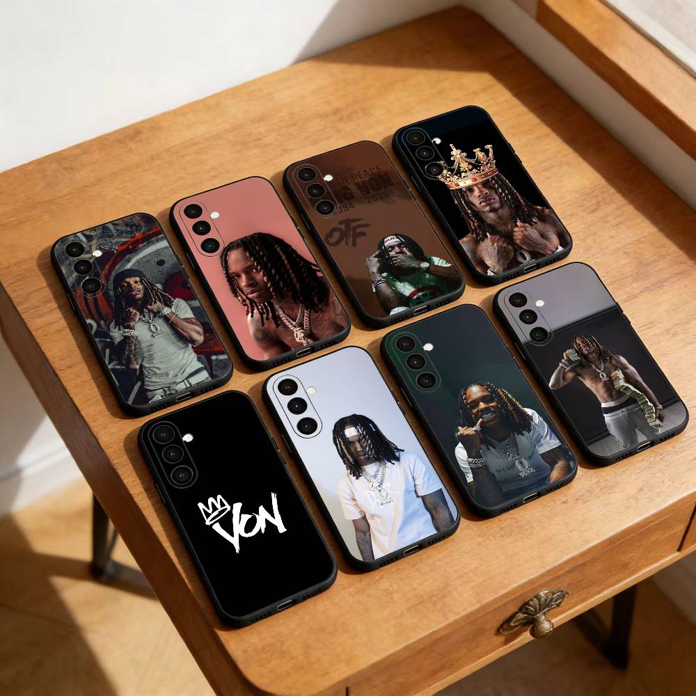 Cool Rapper K-King Von Phone Case For Samsung Galaxy A13,21s,22,31,32,52,53,71,72,73,Soft Black Cover