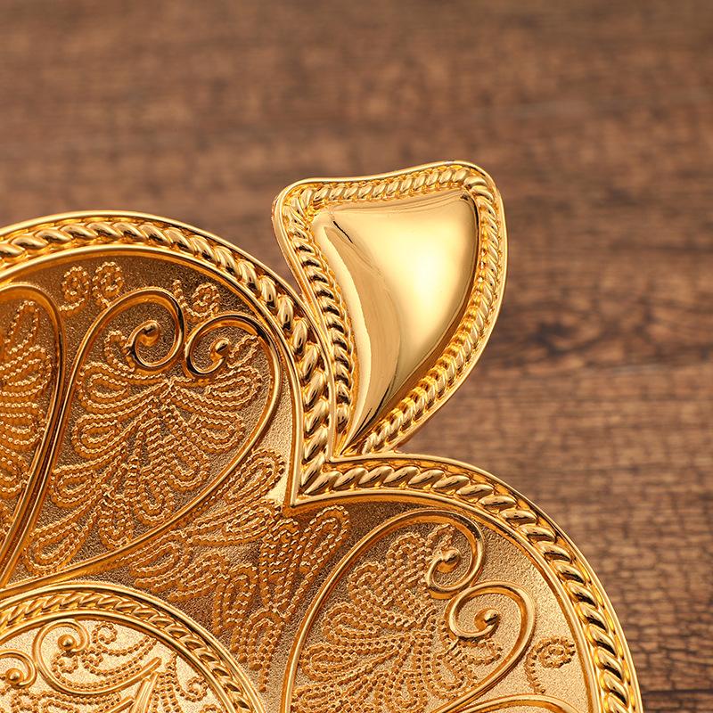 Metal Leaf Snack Plate Vintage Zinc Alloy Leaf Shaped Appetizer Platter Food Serving Plates