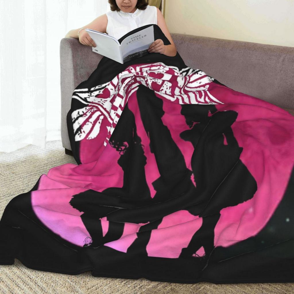Babymetal Combination Blankets Flannel Sofa Throw Blanket Multi-function Throw Blankets for Couch Bedding Throws Bedspread Quilt