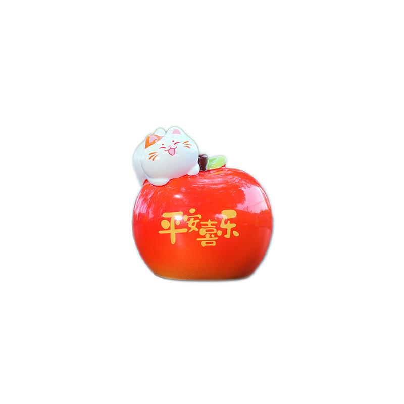 Mini Fruit Cat Car Decoration Set - Creative Interior Console Cartoon - Truly Cute Car Decoration Item