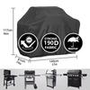 BBQ Cover Outdoor Dust Waterproof Black Heavy Duty Grill Cover Rain Protective Outdoor Resistant Barbecue Charcoal Grill Cover