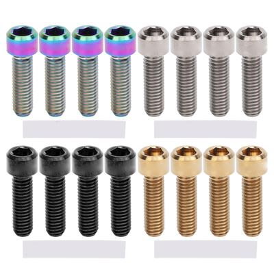4 STÜCKE M6x20mm Scheibenbremse Feste Schrauben Ti-Legierung Scheibenbremssattel Schrauben für Mountainbike Bremssystem
