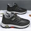 New Winter Boots for Men Waterproof Leather Warm Snow Ankle Boots Outdoor Warm Plush Non-slip Work High-top Casual Sneakers