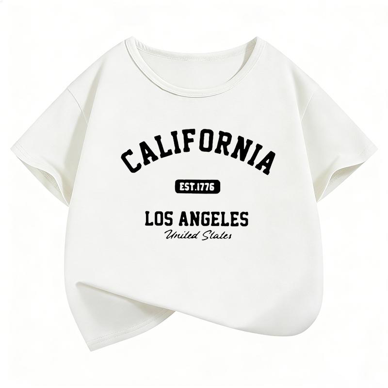 California Fashion TShirt Printed T Shirt Girls Summer Clothes Short Sleeve Tops TShirts Cute Girls Clothing