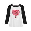 Mädchen Langarm Liebe Valentinstag T-Shirts Kinder Herbst Oberteile Rundhals Basic T-Shirts 5-14J