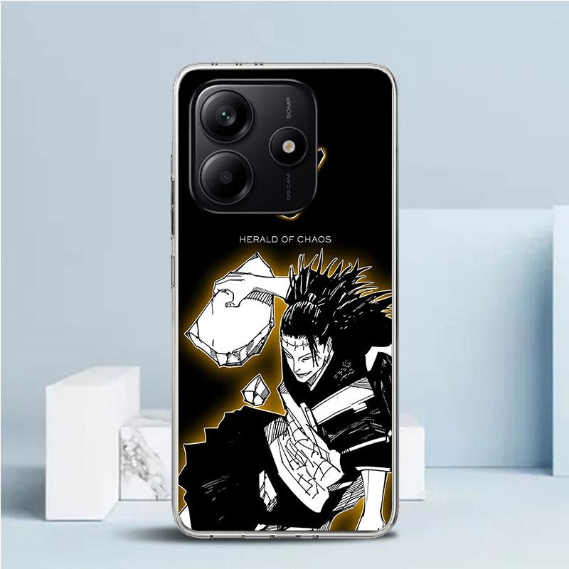 Kaisen J-Jujutsu Art Phone Case For Xiaomi Redmi Note 15 14 14S 13 12S 12 Pro Plus 11S 11 11T 11E 10S 10 + Soft TPU Back Cover R