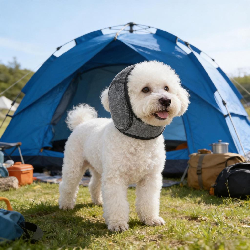 Dog Ear Covers Waterproof Noise Cancelling Earmuffs Headband Dog Grooming Ear Cover for Swim Calming Hood To Relieve Pet Anxiety