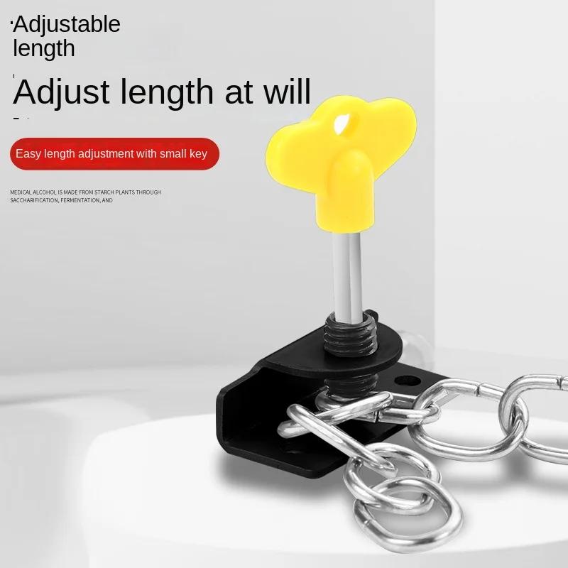 Non Punching Window Safety Lock Chain, Door and Window Limiters, Child Safety Protection, Sliding and Sliding Doors and Windows