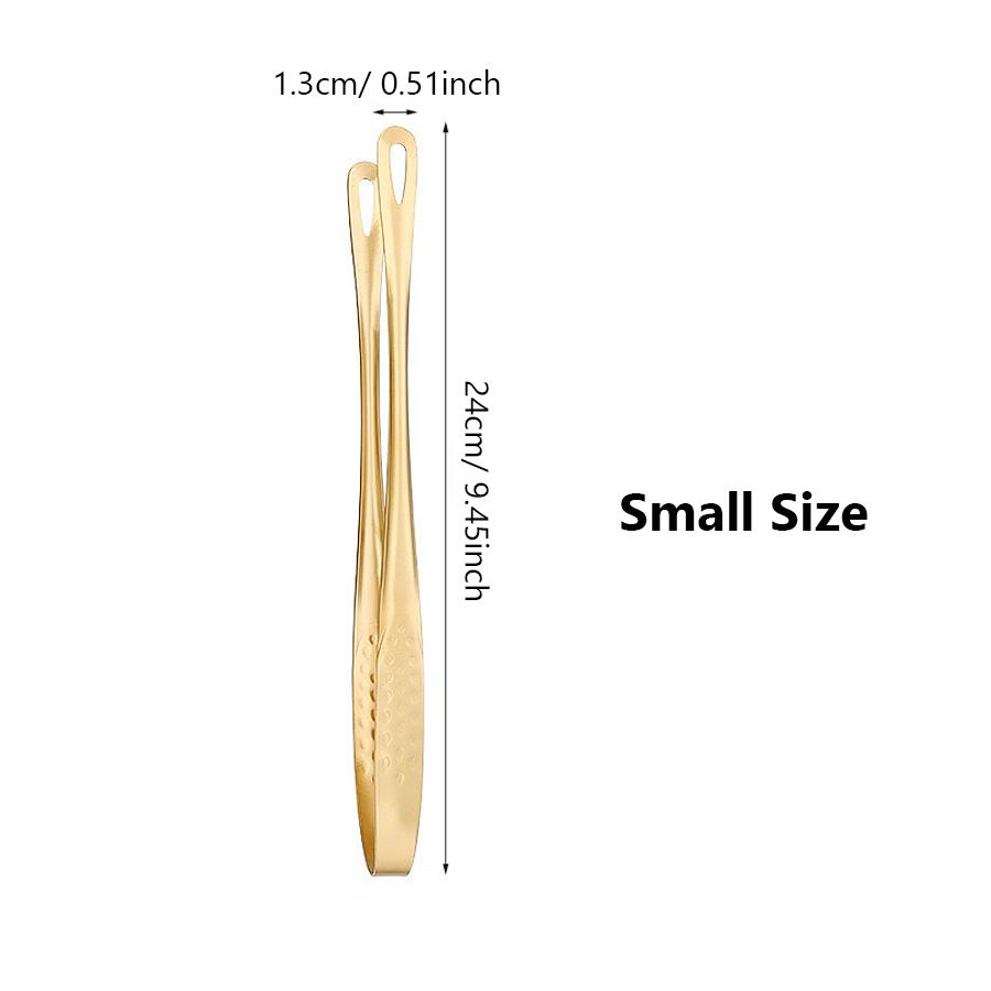Long Stainless Steel Kitchen Tongs, Non-Slip Heat Resistant BBQ Grill Tongs for Steak Seafood Buffet Salad Cooking Tools