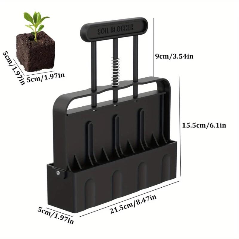 Hot Selling Soil Block Maker Manual Soil Block Maker Garden Garden Sowing Forest Farm Tools Root Soil Culture Container Making