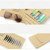 Car Sun Visor CD DVD Holder Bag Disc PU Leather Sunshade Sunglasse Pen Clips Card Storage Case Organizer Multi-Pocket Pouch Bag