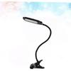 Homoyoyo Clip-on Lamp Led Book Light 3 Brightness Levels Flexible for Bed Reading Travel