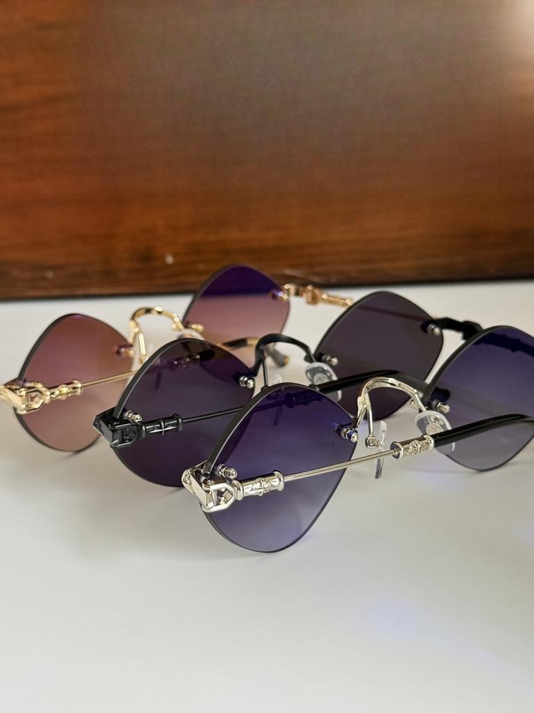 2025 New Fashion Trend Party Luxury Designer Sunglasses For Men And Women Personality Alloy Black High-End Uv400 Sunglasses