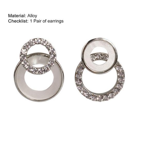 Good Workmanship Contrast Color Lady Earrings Gorgeous Smooth Women