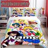 3pcs Duvet Cover Set (1*Duvet Cover + 2*Pillowcase, Without Core), Custom Name Sailor Moon Pattern Bedding Set, Home Bedroom Decor Gift