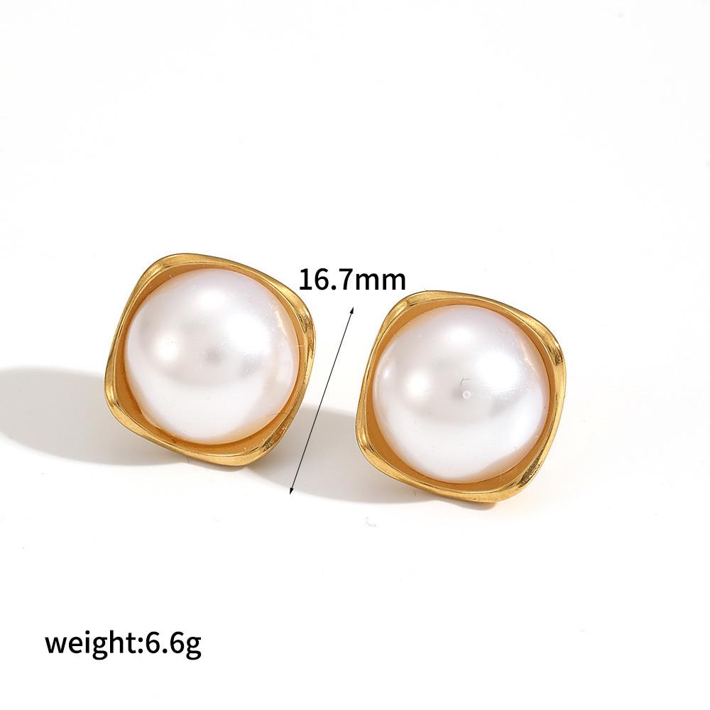 Modern Minimalist Stainless Steel Geometric Earrings For Womens Fashion Accessory Style A