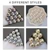 10pcs Round Faux Pearls Beads with Hole 12mm Necklaces Pendant Beads Bracelets Beads Loose Beads Necklace Bracelet Pearls