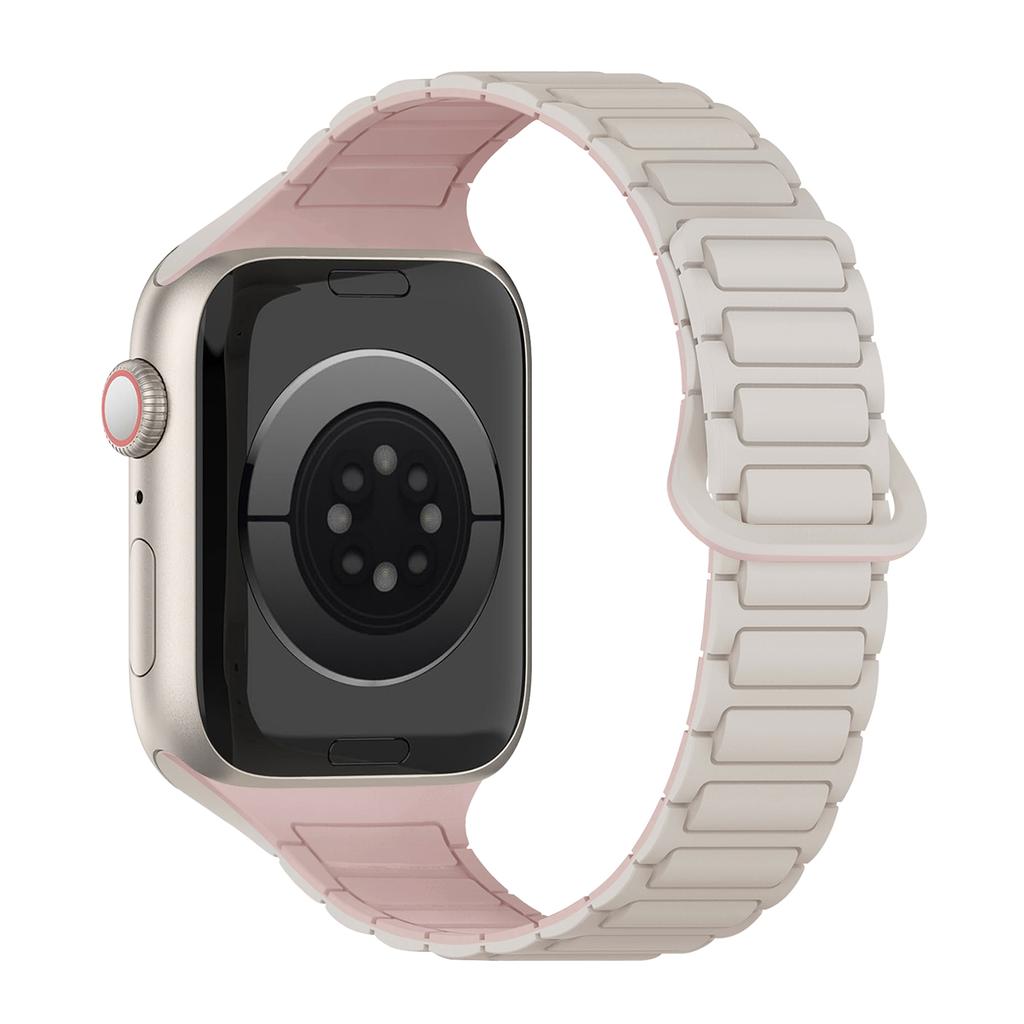 Magnetic Silicone Strap for Apple Watch Ultra 3 Band 49mm 46mm 42mm 45mm 44mm 40mm Bracelet Correa IWatch Series 11 10 9 8 7 SE
