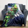 1pc Green Lantern Ring Flannel Throw Blanket Soft, Warm & Cozy for Couch, Bed, Office, and Travel Versatile All Season Gift, Christmas present