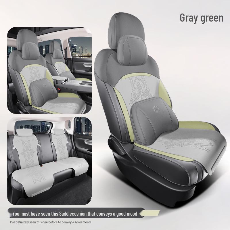 AION S580 Suede Car Seat Cover: Four Seasons, Semi-Enclosed Design