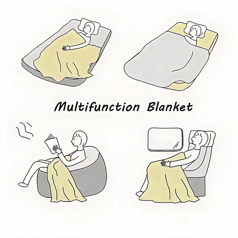 Comics Cartoon Mo Dao Zu Shi Wei Wuxian Flannel Blanket Sofa Girl Warm Home Lan Wangji Blanket Gift Customize Woman Bedding#