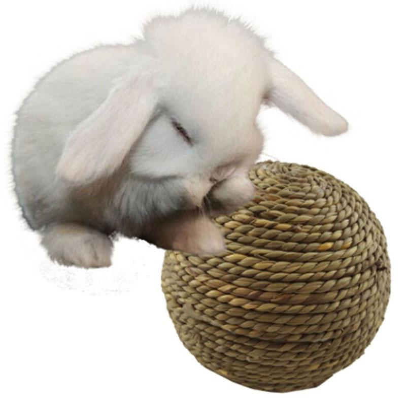 Parrot Rabbit Straw Ball Toys For Bird Pet Environmental Balls Toy Pet Supplies