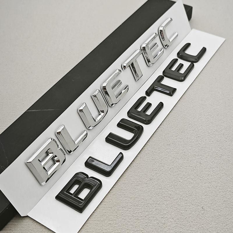 3D ABS Car Letters Logo BLUETEC Badge Emblem Sticker Decals For Mercedes Benz C E S CLS Class W205 W213 W222 X253 V167 X167 W463