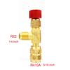 Air Conditioner Refrigerant Safety Valve for R410A & R22, 1/4" SAE 1/4" Male Adapter