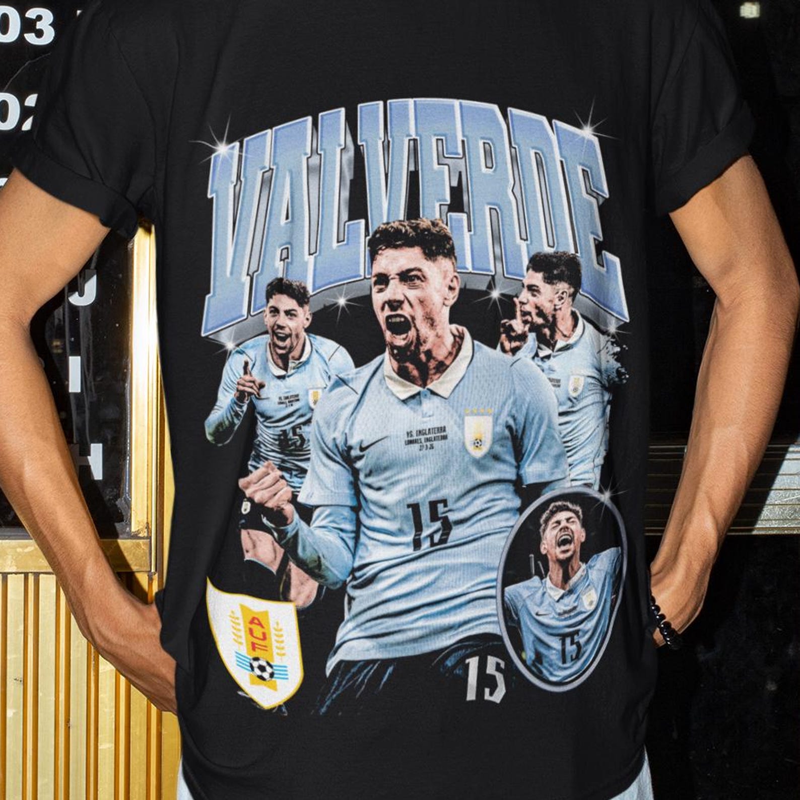 Fede Valverde Vintage Retro Unisex T-Shirt | Fede Valverde Fan Gift | Valverde Fan Gift | Valverde Uruguay Tee | Uruguay World Cup Jersey 4XL
