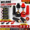 European Style Welder Quick Connectors Insulated Rubber Shell Brass Fittings For Industrial Welding Repair