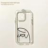 F-Flork Funny Meme Couple Phone Case For IPhone 16 16e 15 14 13 12 11 Mini Pro Max X XR XSMax 7 8 Plus Transparent Back Cover