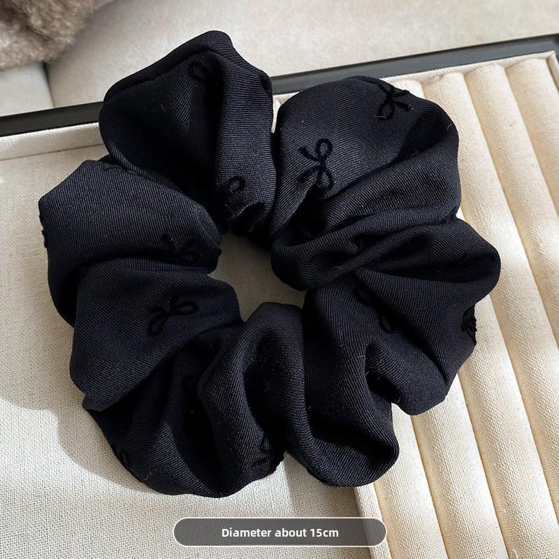 

Colorful Fabric Bow-printed Large Braided Hairband for Women - Stylish, High-end Hair Tie with A Fashionable Look 2pcs