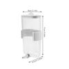 360 Ml Parrot Waterer Automatic Bird Cage Water Dispenser No Mess Plastic Drinking Feeder for Budgie Cockatiel Canary Hanging