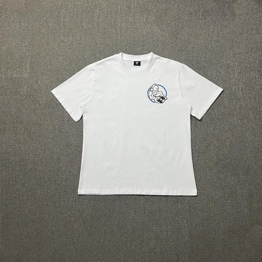 Cross-border Foreign Trade European and American High Street Drama Tide Brand Simple Letter LOGO Printing Men's and Women's Casual Loose T-shirt