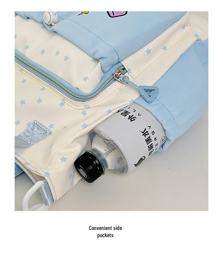 Japoński Styl Ins Urocza Torba Crossbody w Kształcie Gwiazdy dla Uczniów Gimnazjum - Torebka o Dużej Pojemności