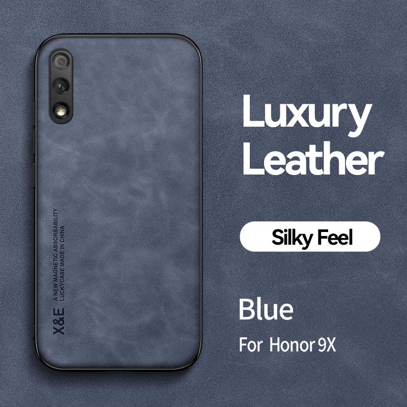 

Для чехла Honor 9X Pro Автомобильный держатель Магнитный кожаный чехол для телефона Для Honor 9X 9 X 9x pro Мягкий силиконовый Ударопрочный Защитный Чехол на заднюю панель For Honor 9X Pro