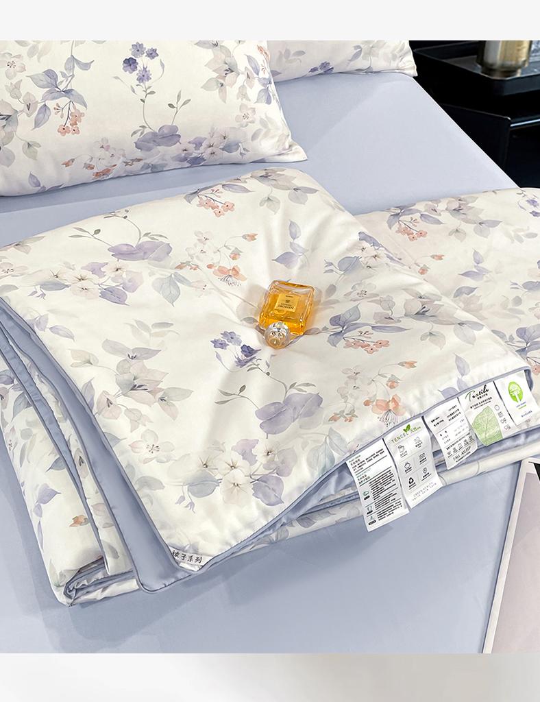 [100% Lyocell Fabric] Printed Summer Quilt