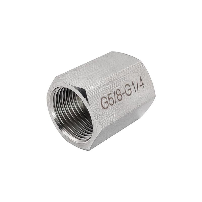 

Stainless Steel Female G5/8 to G1/4 Threaded Reducer Fitting (0610)