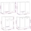 8 Piece Kitchen Cabinet Set Lyon Sonoma Oak Melamine Board