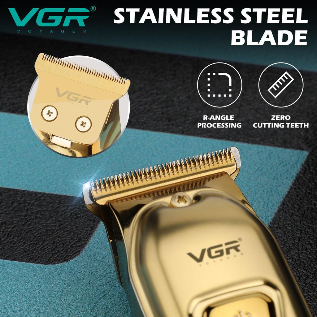 VGR V-965 USB Electric Hair Trimmer Rechargeable Shaver Razor with Led Digital Display Cordless Adjustable Clipper Hair Barber Home Razor Shaver