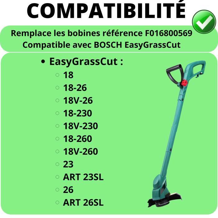 Bobină de fir pentru trimmer - Bosch - F016800569 - Ø1,65 mm - L5 m - Pachet de 6