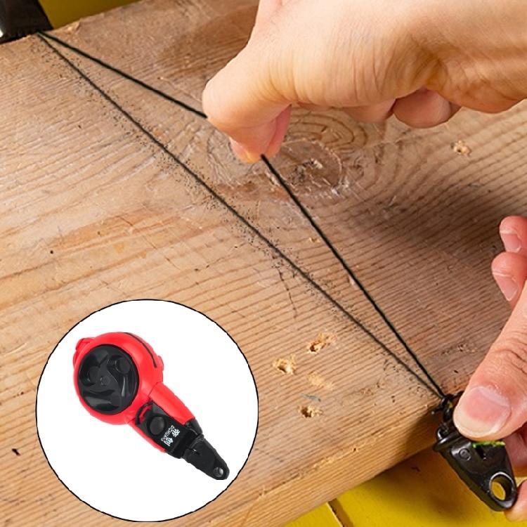 Accurate Ink Line Applicators Tool 15 Meter Nylon Cord Automatic Rewinds System For Woodworking Canvas Preparation
