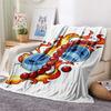 1PC Anime One Piece Patterned Flannel Blanket Suitable For All Seasons For Home Decor Warmth And Comfort Gifts Holiday Present