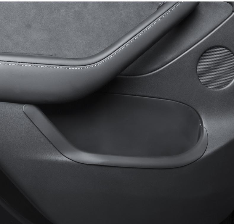 Tesla Model Y/3 Verbesserte Türablagebox & Schlitzmatten-Set